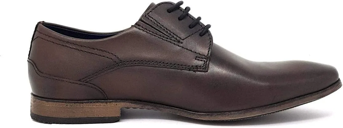 Мужские туфли Bugatti Derby 313141031000 на шнуровке, Brown Dark Brown 6100 — фото 4