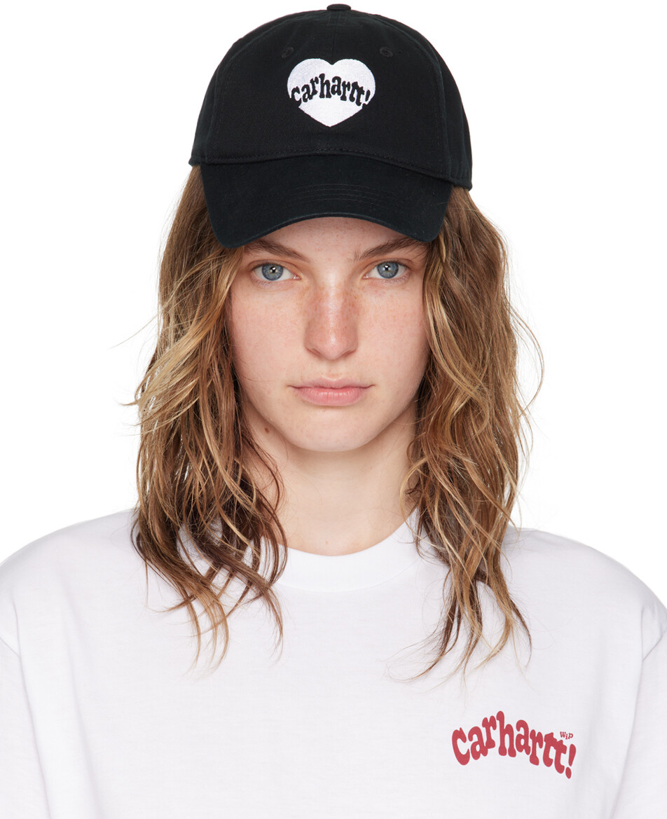 

Черная амурская кепка Carhartt Work In Progress, черный/белый