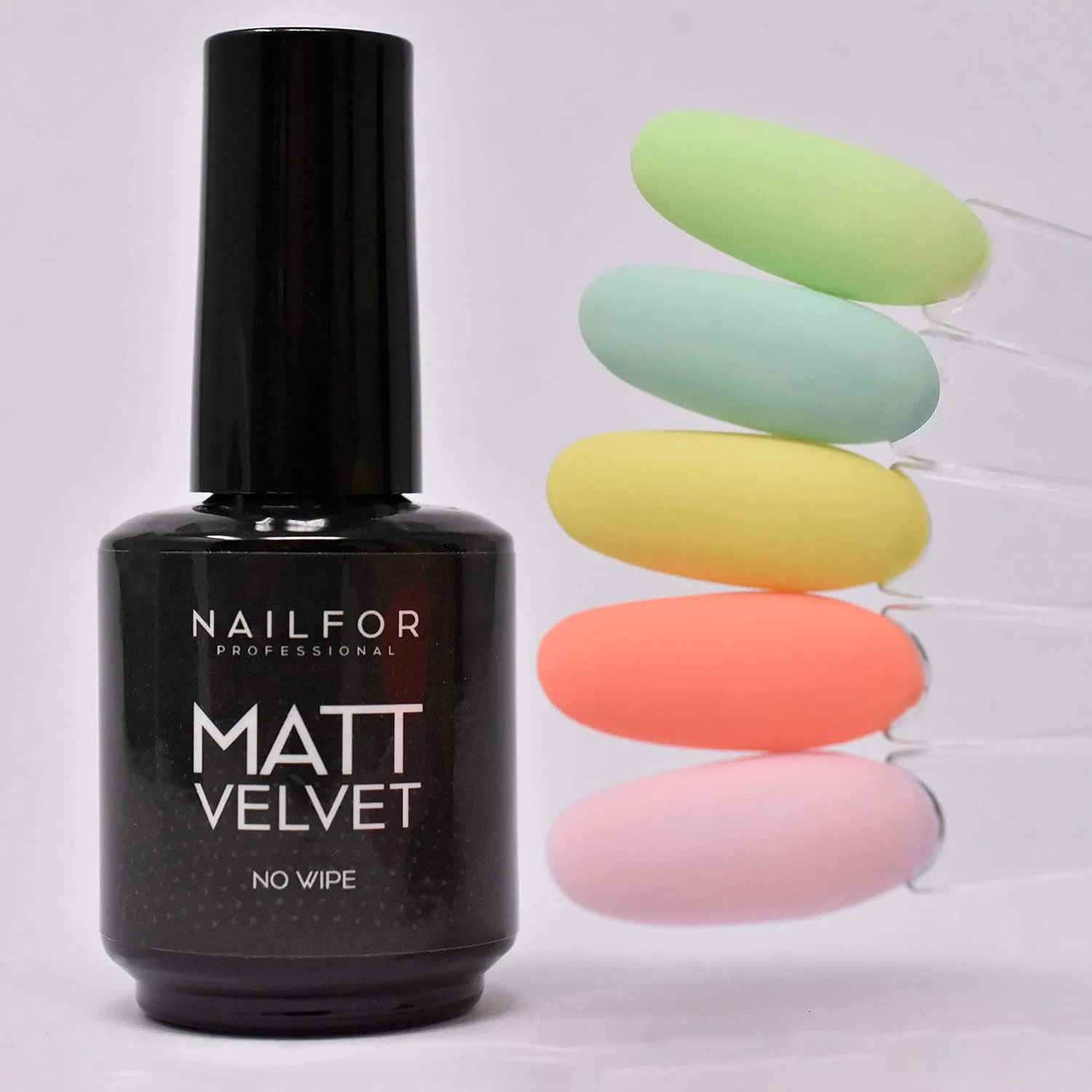 Матовый бархатный топ NAILFOR Matt Velvet Top Coat, 15 мл Nailfor — фото 3