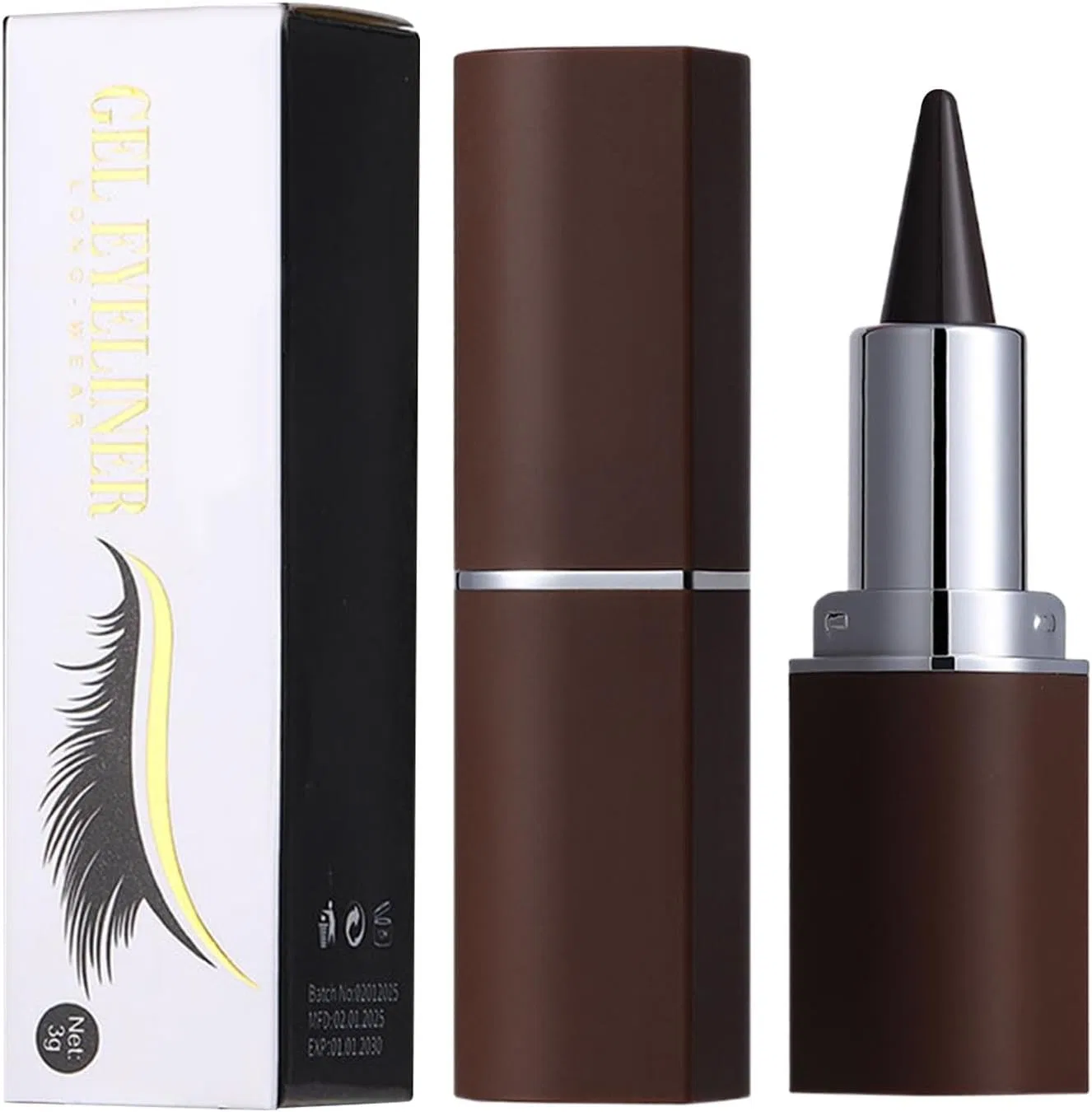 Карандаш для глаз Smokey Eye Pencil, черный, гелевая подводка-стик