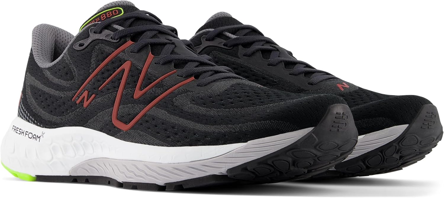 Мужские кроссовки для бега New Balance Fresh Foam X 880 V13, черный/красный — фото 3