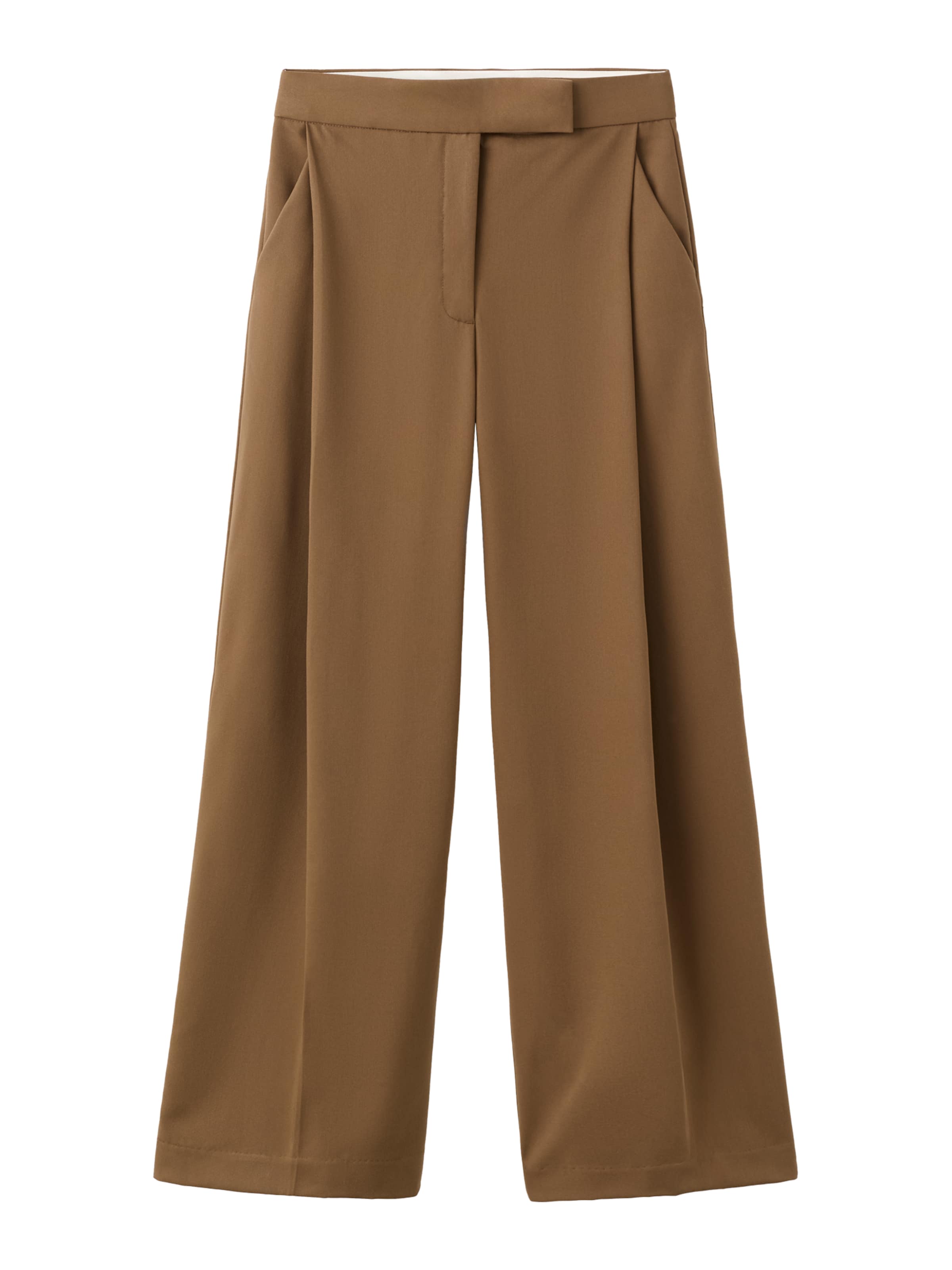 

MANGO Широкие брюки со складками 'Milo' в цвете Umbra