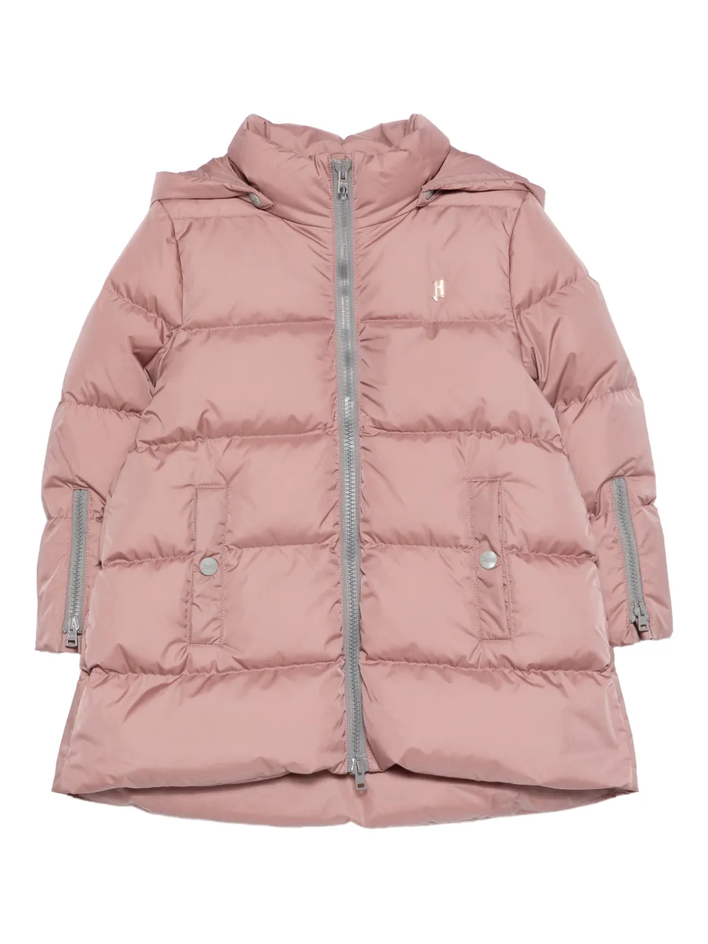 

Куртка с капюшоном на молнии Herno Kids, розовый