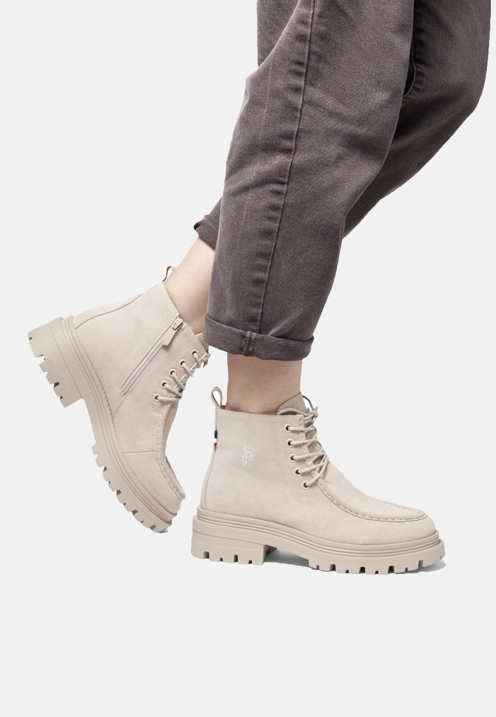Ботильоны ALICYA U.S. Polo Assn., бежевый