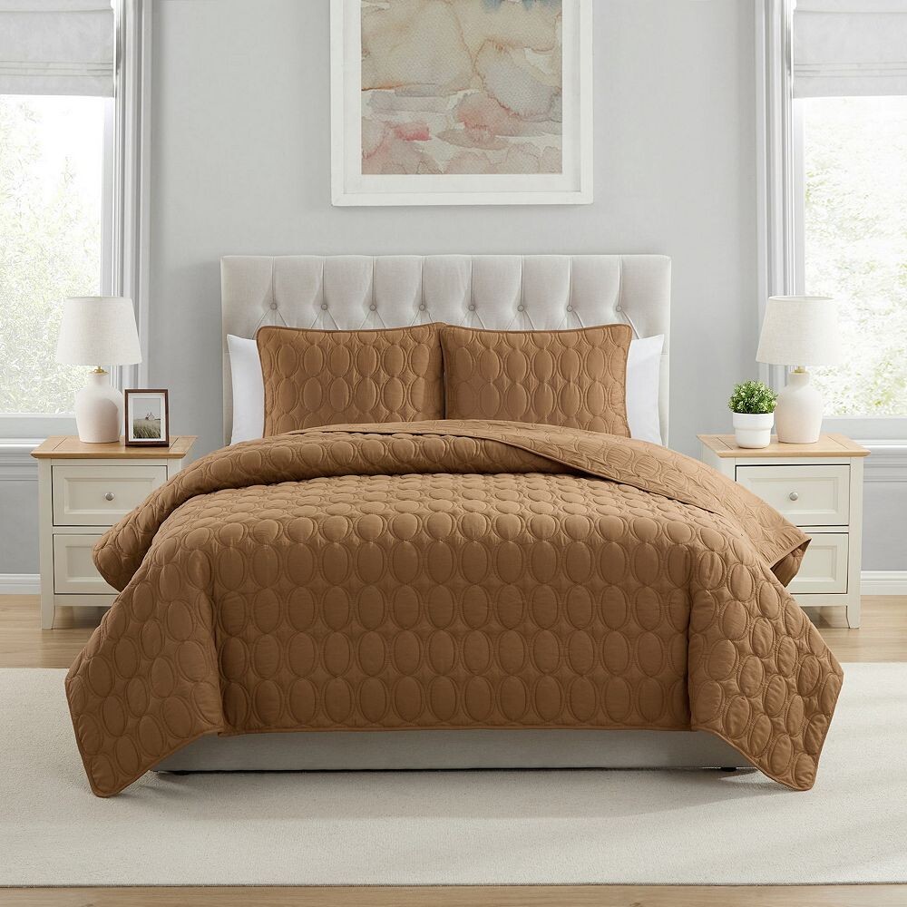 

Комплект одеял VCNY Home Circles из 3 предметов, цвет Camel