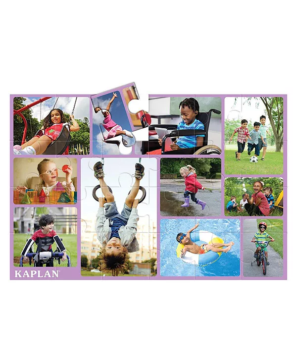 Активный детский напольный пазл - 24 детали Kaplan Early Learning, multicolored — фото 4