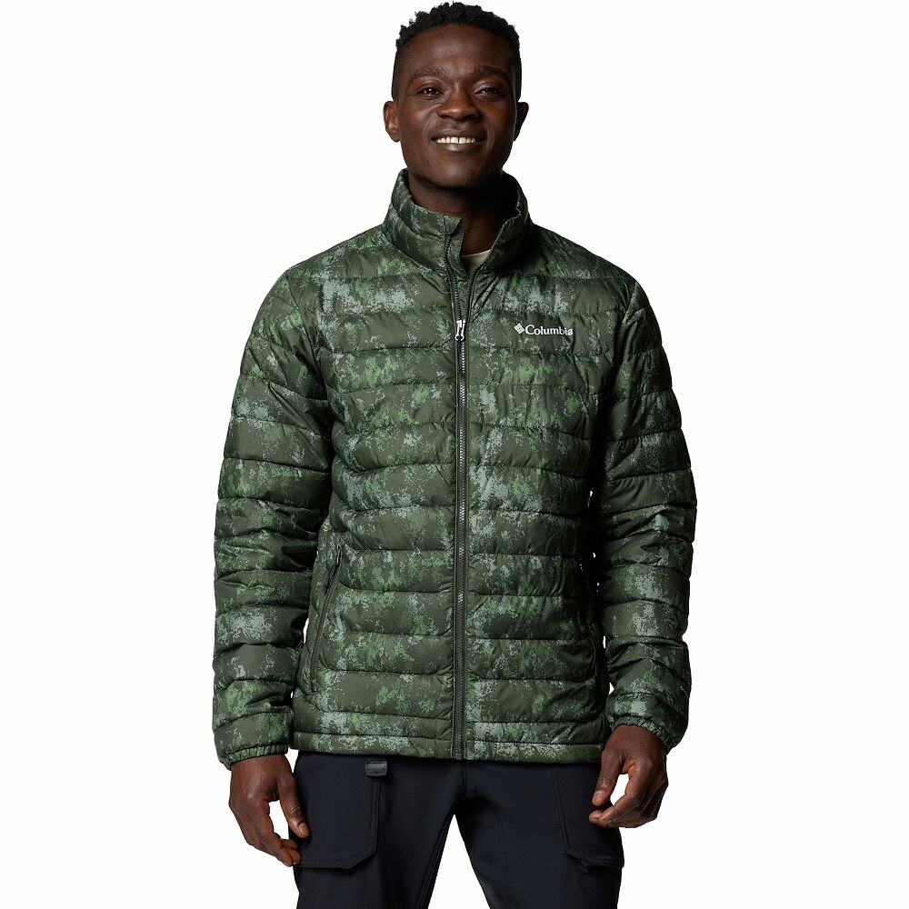 

Мужская куртка Columbia Powder Lite II, цвет Greenscape Print