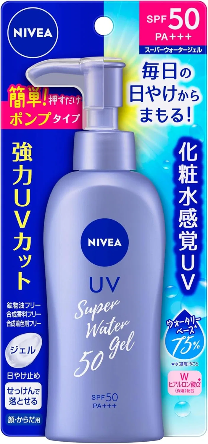 Солнцезащитный набор NIVEA: гель-вода SPF50/PA+++ 140 г и эссенция SPF50+/PA++++ 50 г — фото 2