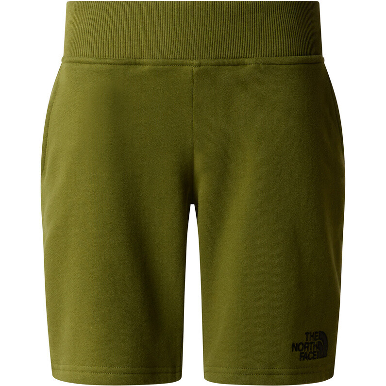 

Детские хлопковые шорты B The North Face, оливковый
