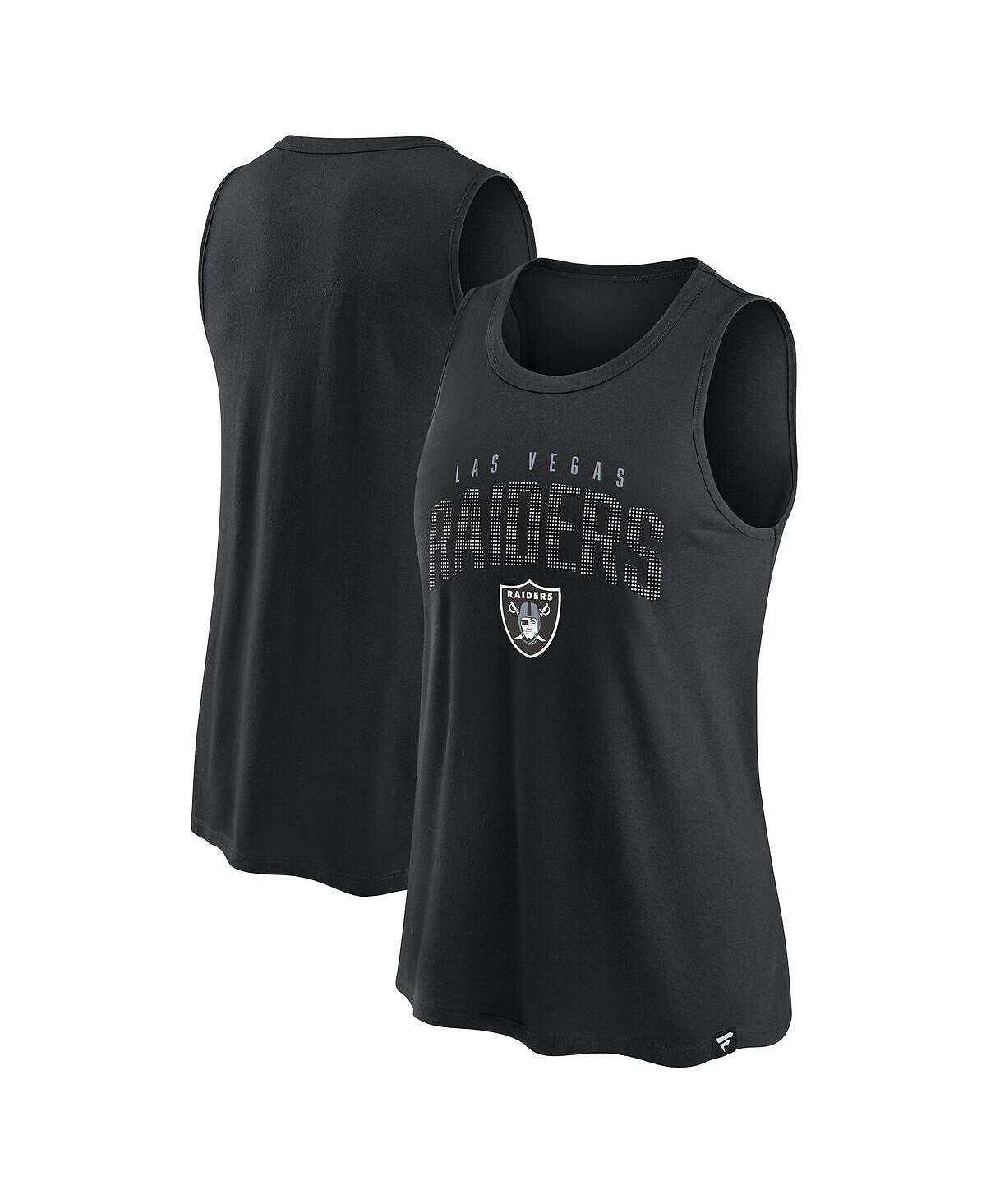 

Женская черная фирменная майка Las Vegas Raiders Classic Rhine без рукавов Fanatics, черный