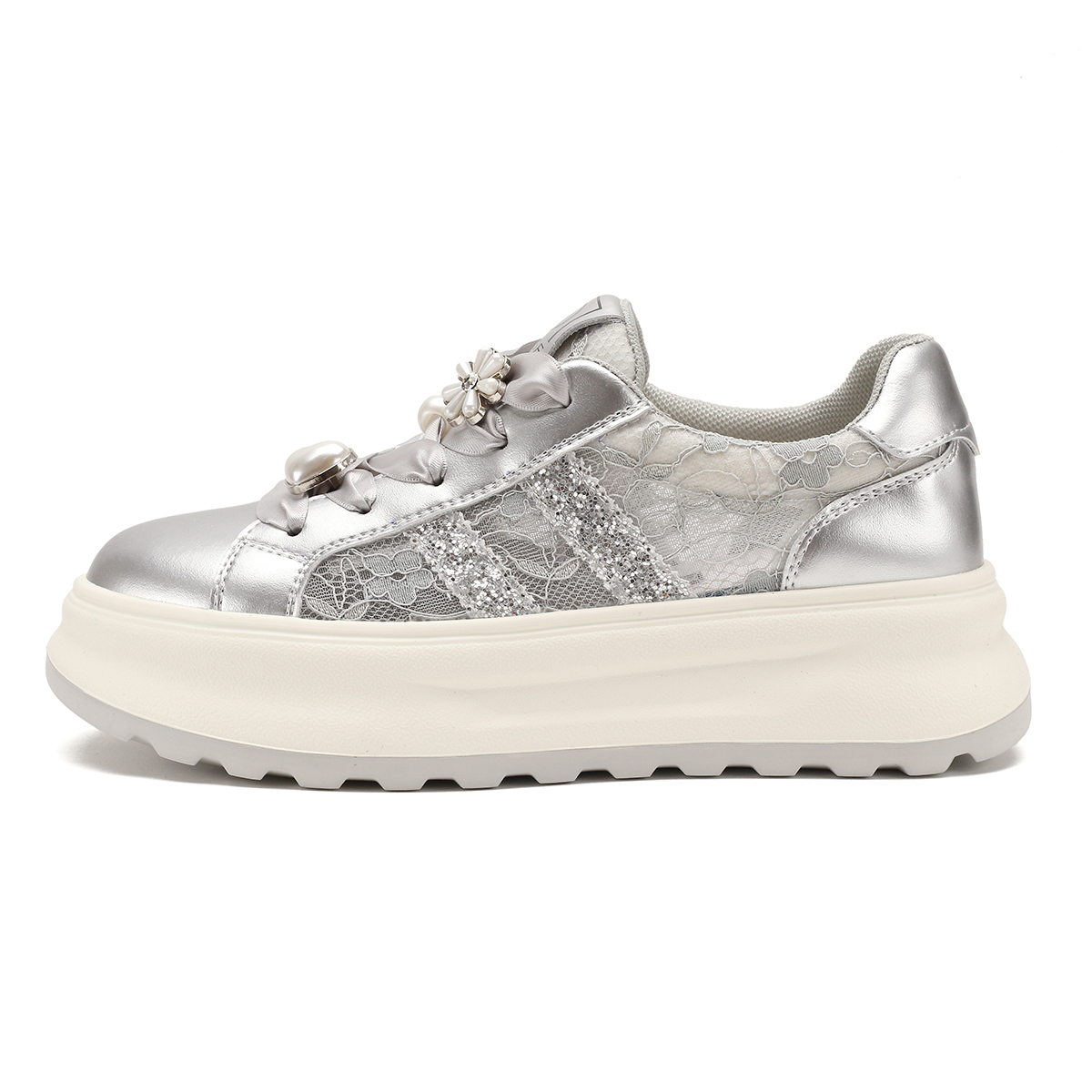 

Кроссовки D:FUSE SCANDINAVIA Lifestyle Shoes Women's Low-top Silver, серебряный, Серый, Кроссовки D:FUSE SCANDINAVIA Lifestyle Shoes Women's Low-top Silver, серебряный