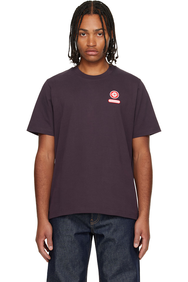 

Футболка с коротким рукавом и нашивкой с логотипом Casablanca, Burgundy