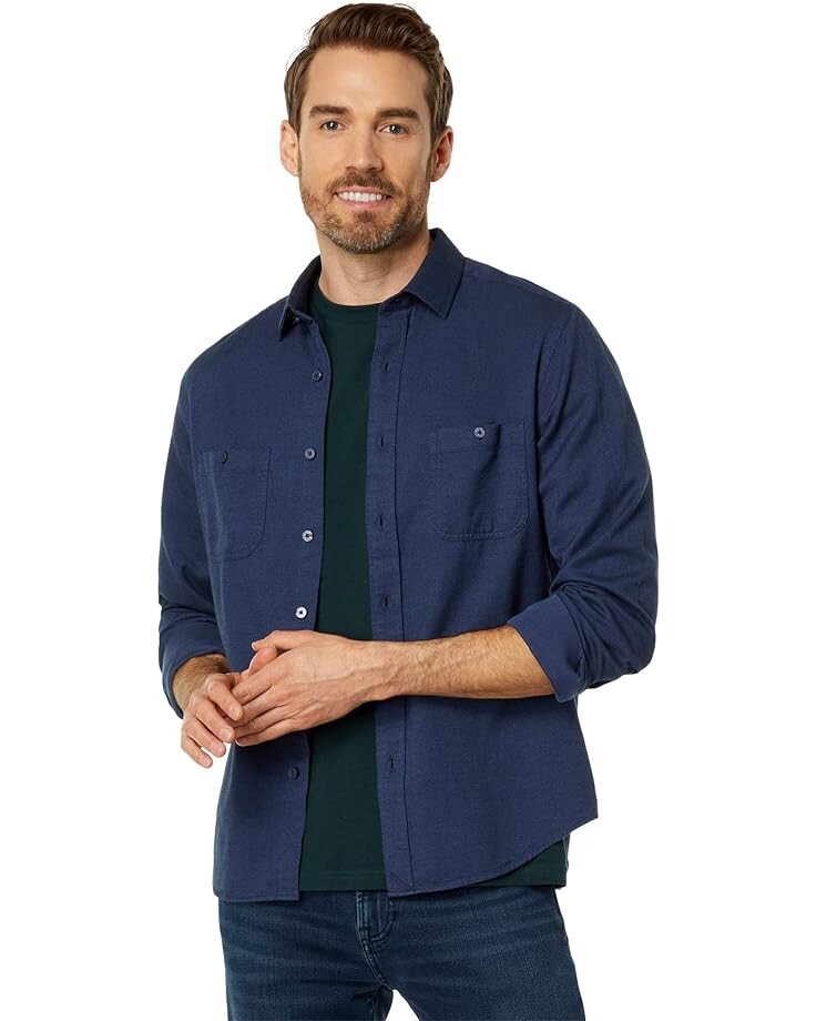

Рубашка UNTUCKit Flannel Hemsworth, синий