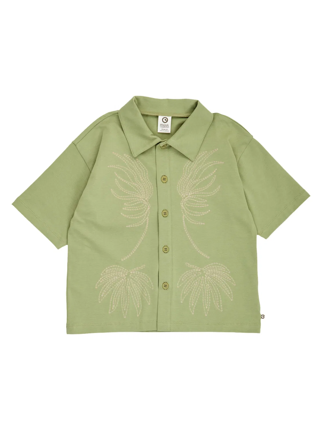 Рубашка на пуговицах стандартного кроя Müsli By Green Cotton, Green