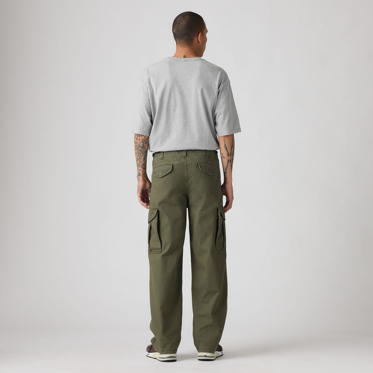 Мужские мешковатые брюки Xx Cargo Levi's, Forest Night - Green — фото 4