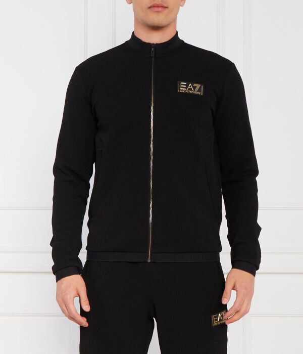 

Толстовка Ea7 Regular Fit, черный / бронзовый