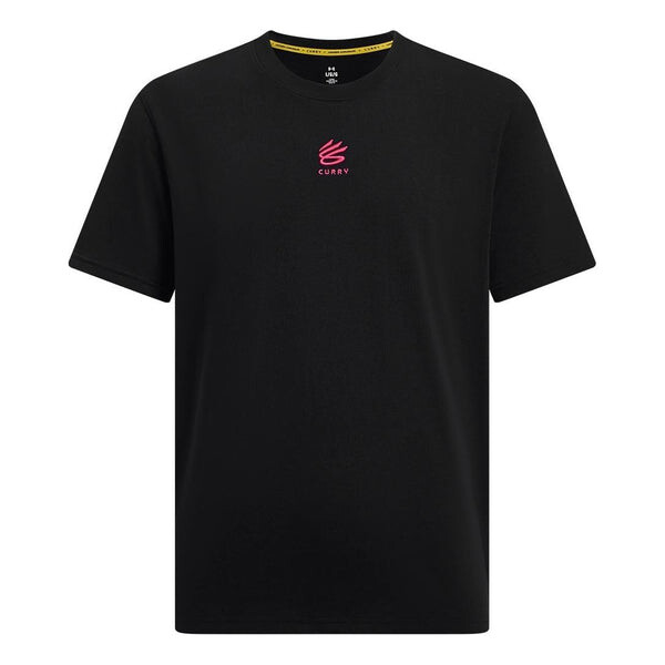 

Футболка curry tour graphic t-shirt 'black pink' Under Armour, черный