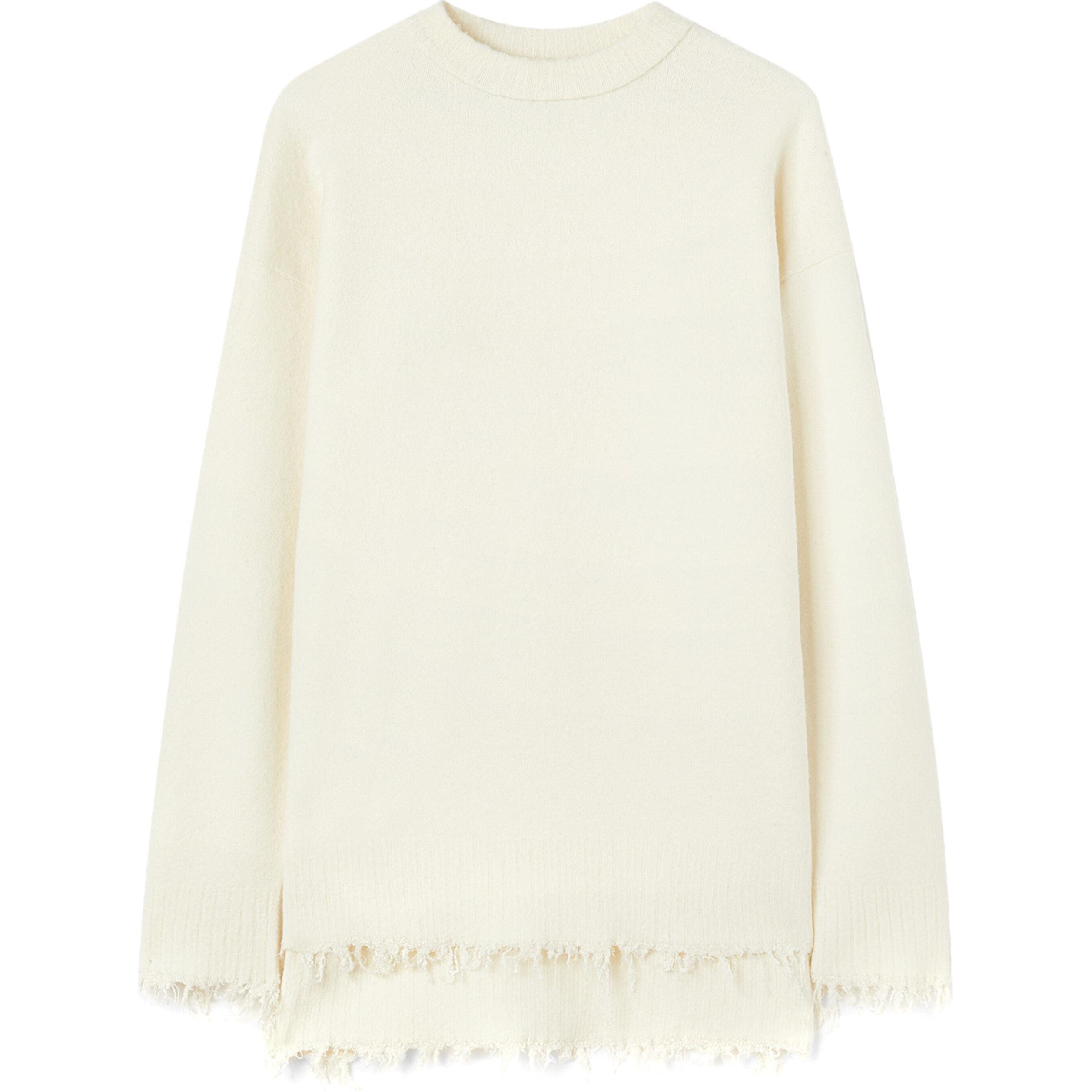 

Джемпер с круглым вырезом JIL SANDER, белый