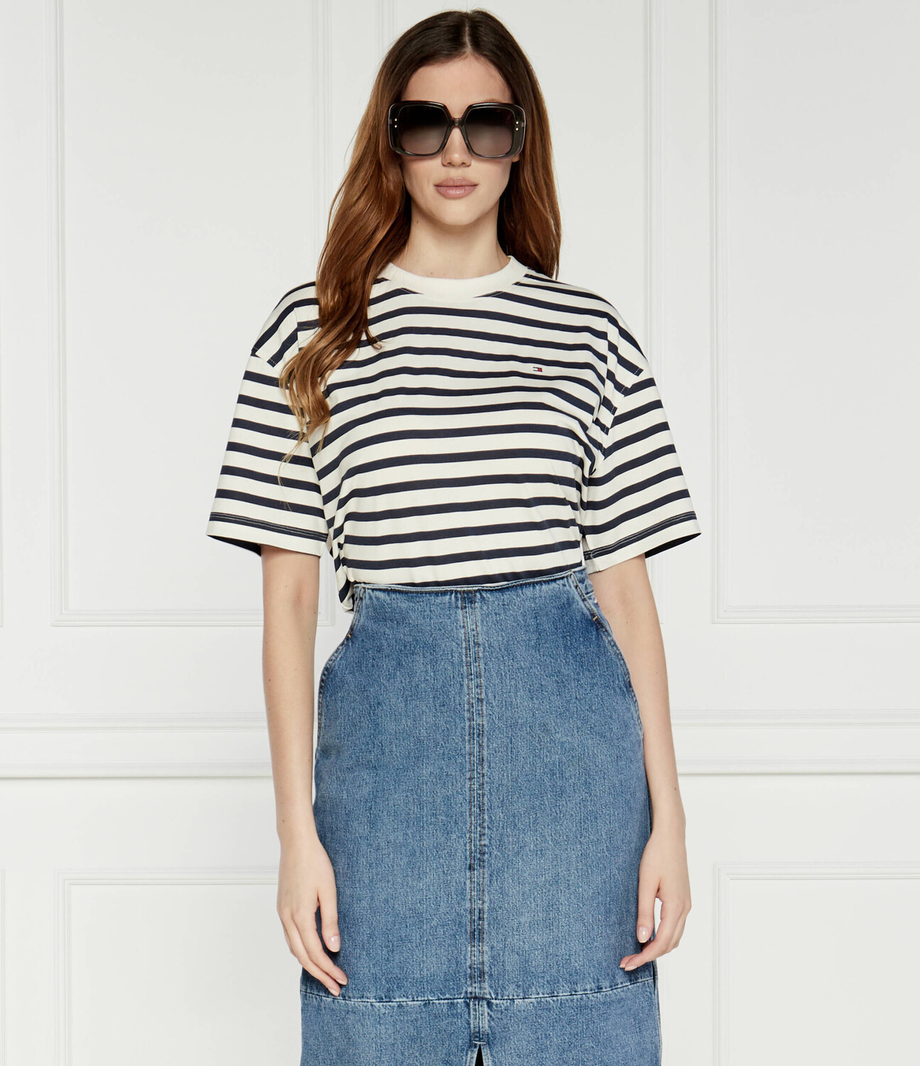 Футболка Tommy Hilfiger Oversize fit, белый — фото 3