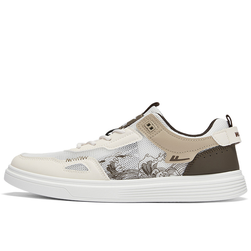 

WARRIOR Быстросохнущие, износостойкие, легкие, низкие мужские кроссовки для скейтбординга, бежево-хаки-коричневого цвета