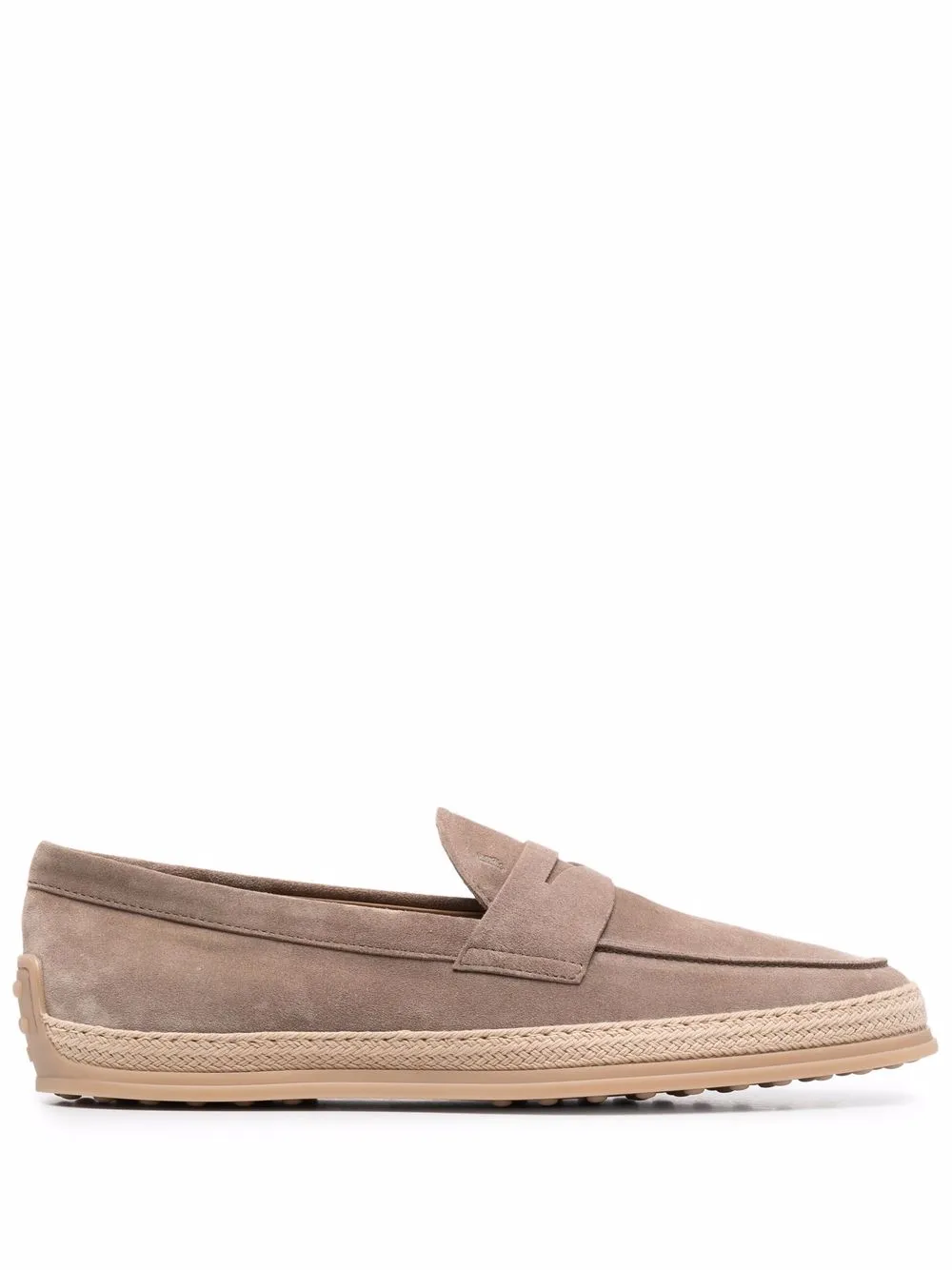 

Пенни-лоферы с плетеной отделкой TOD'S, нейтральный