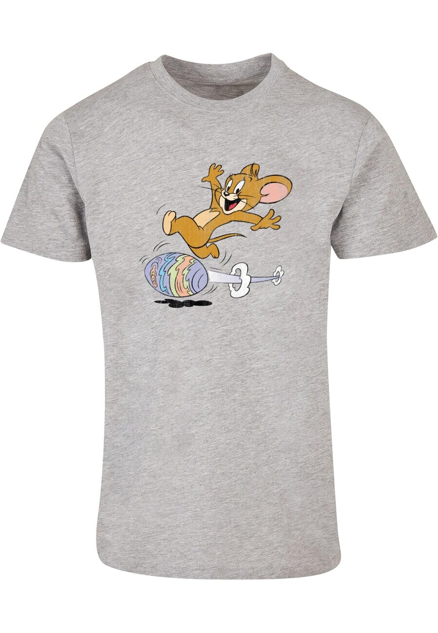 

Классическая футболка ABSOLUTE CULT Shirt Tom and Jerry - Egg Run, пятнистый серый