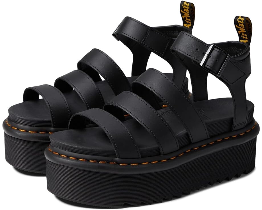 

Туфли Dr. Martens Blaire Quad, цвет Black Hydro Leather