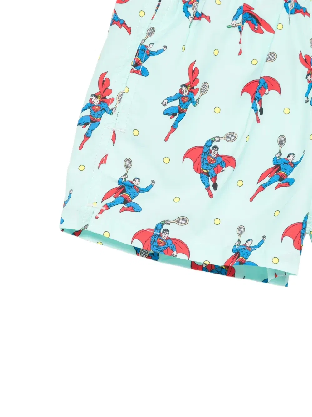 Шорты для плавания Х Superman Jean Lighting завязками с логотипом Mc2 Saint Barth Kids, синий — фото 2