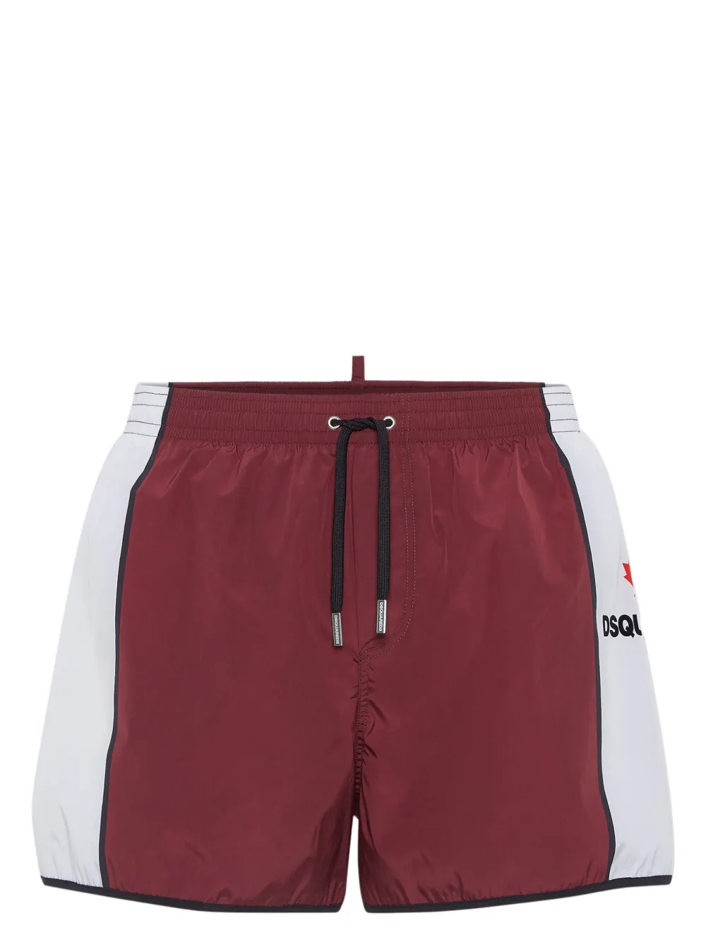 

Плавательные шорты с принтом кленовых листьев Dsquared2, красный