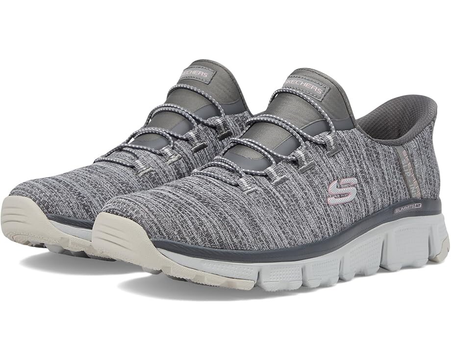 

Кроссовки SKECHERS Summits At Sespe Hands Free Slip-Ins, цвет Grey Pink