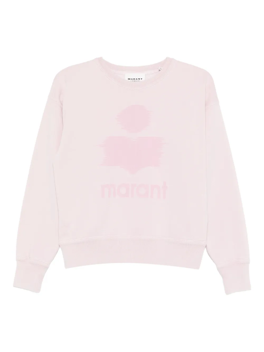 

Свитшот с логотипом и круглым вырезом Marant Étoile, розовый