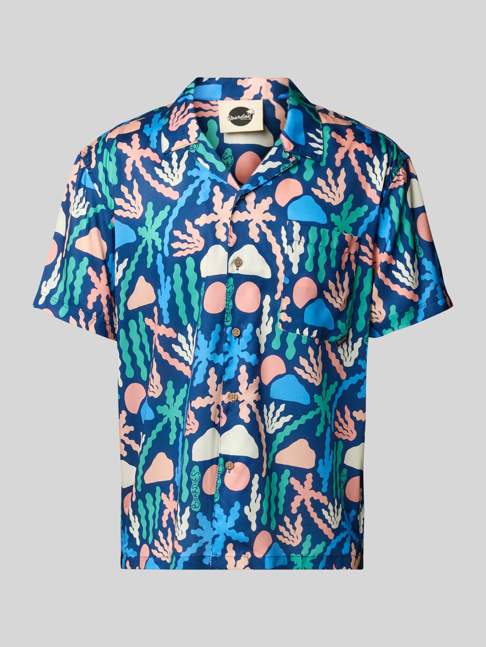 

Повседневная рубашка с застежкой на пуговицы, модель «Пальма» BOARDIES