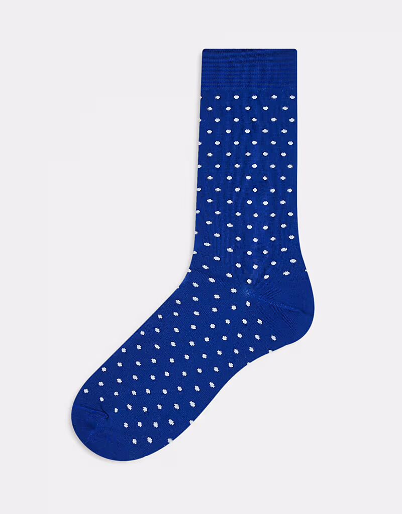 

Носки Paul Smith в горошек синего цвета PS Paul Smith