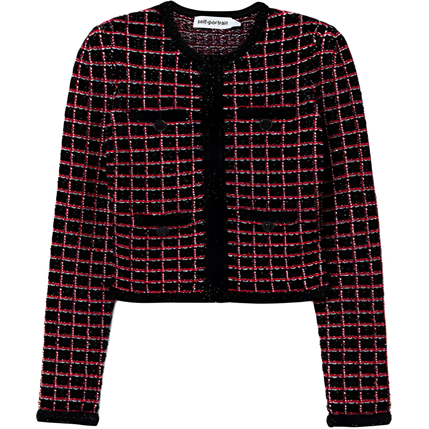 

Self-portrait Свитер Self portrait женский черный и красный