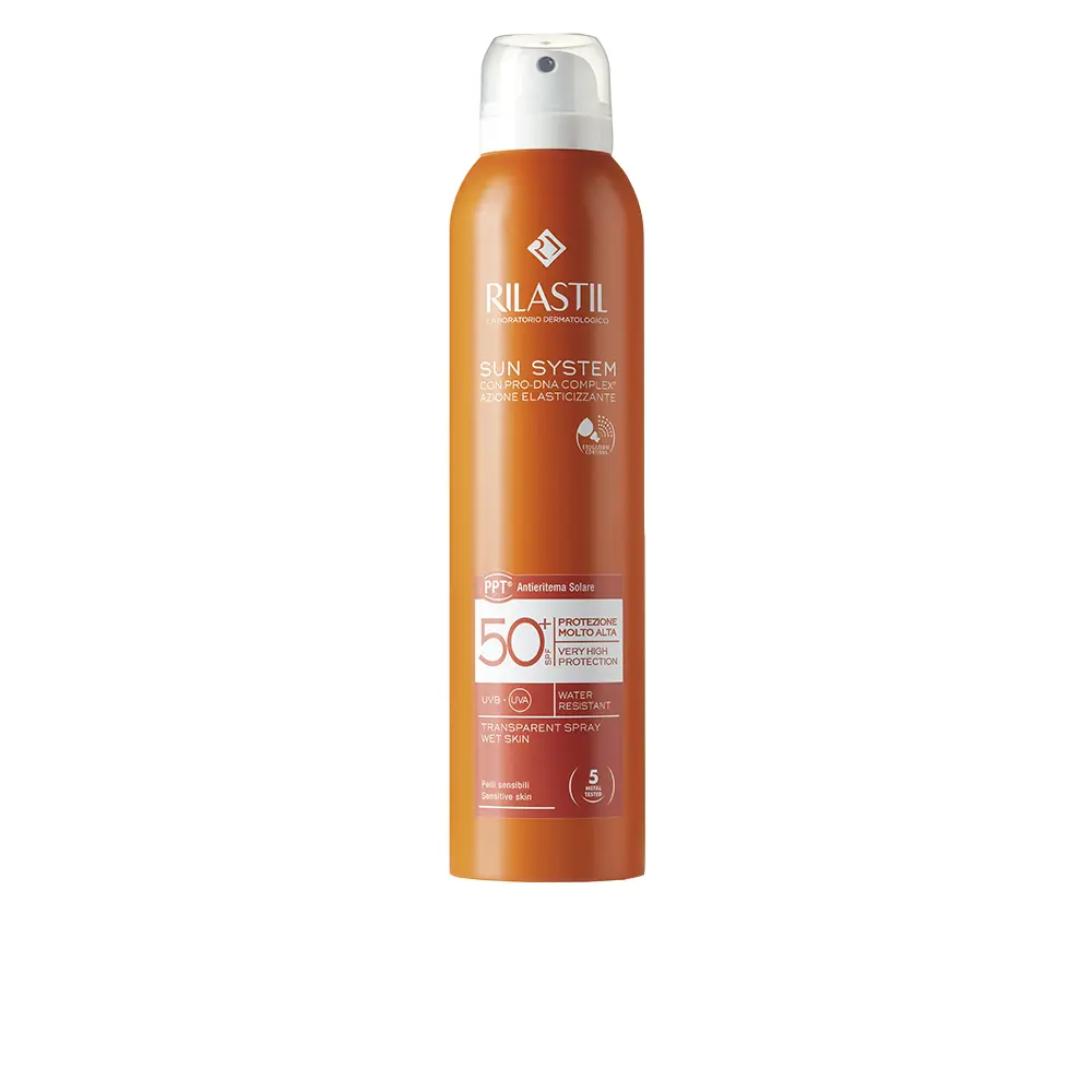 

Солнцезащитный крем Sun System Spf50+ Spray Transparente Rilastil, 200 мл