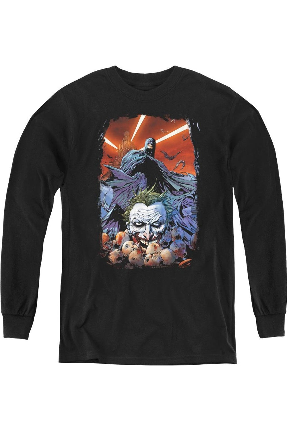 

Футболка с длинным рукавом Batman Detective Comics #1 для детей Gildan, черный