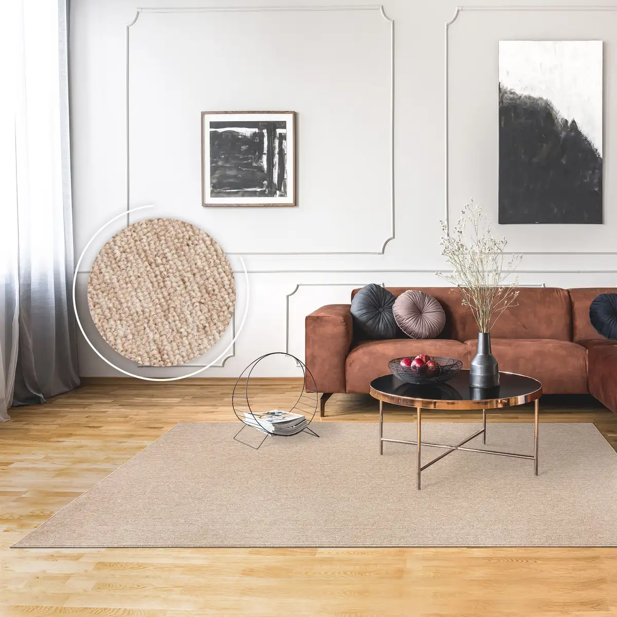 

Ковер Paco Home "Barcelona 610", прямоугольный, короткий ворс, крапчатый, прочное качество, гостиная 280х380 см, бежевый