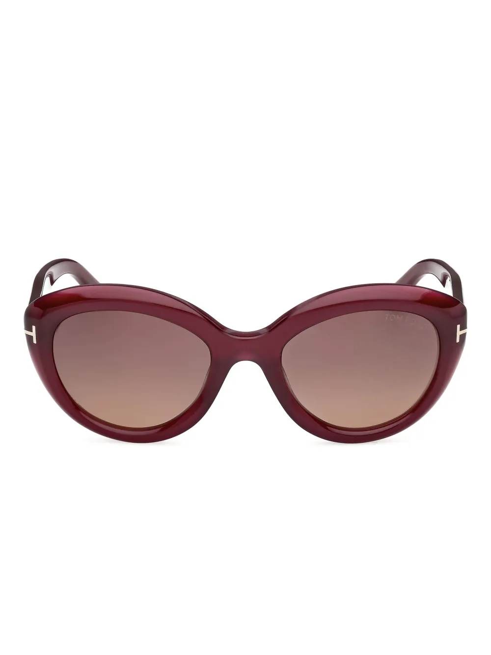 

Солнцезащитные очки в оправе "кошачий глаз" Tom Ford, красный