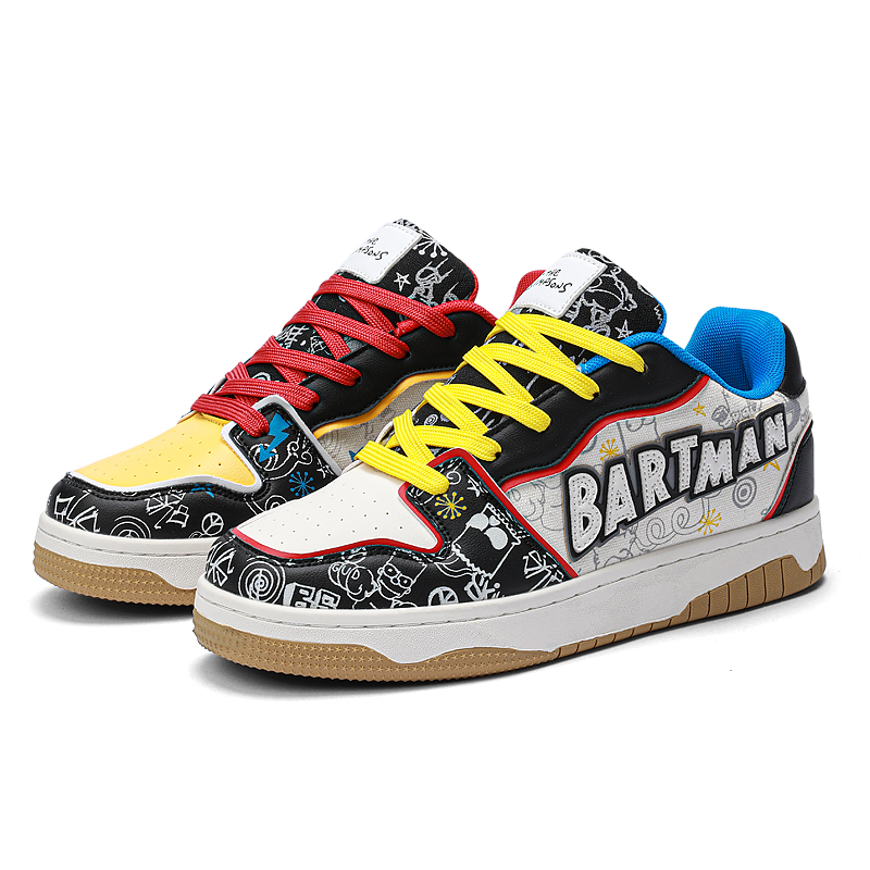 

The Simpsons Кроссовки Unisex Low Top Бело-голубые/Бежево-абрикосовые/Яблочно-зелёные/Конфетно-павлиньи/Хаки-серые/Томатно-яичные/Авокадо-зелёные - Конфетные непарные