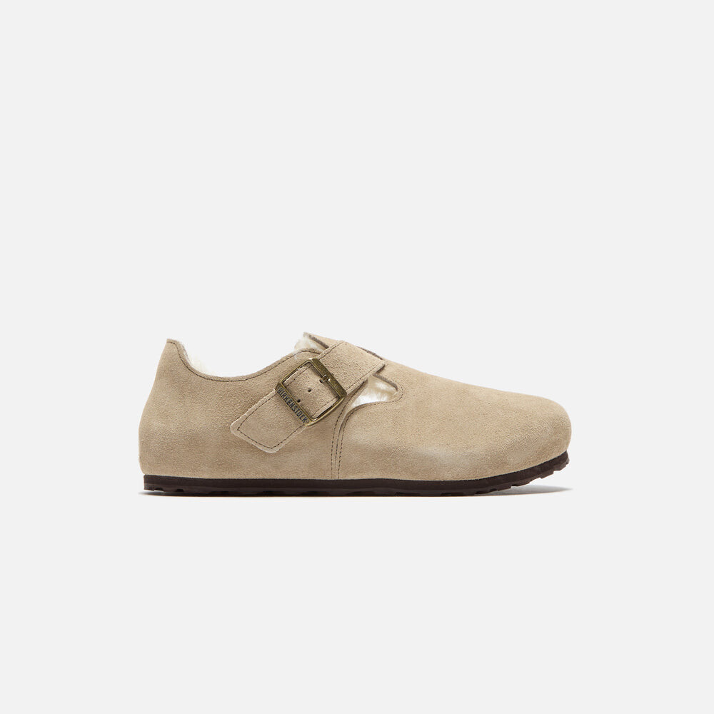 

Сандалии Birkenstock London Shearling, серо-коричневый