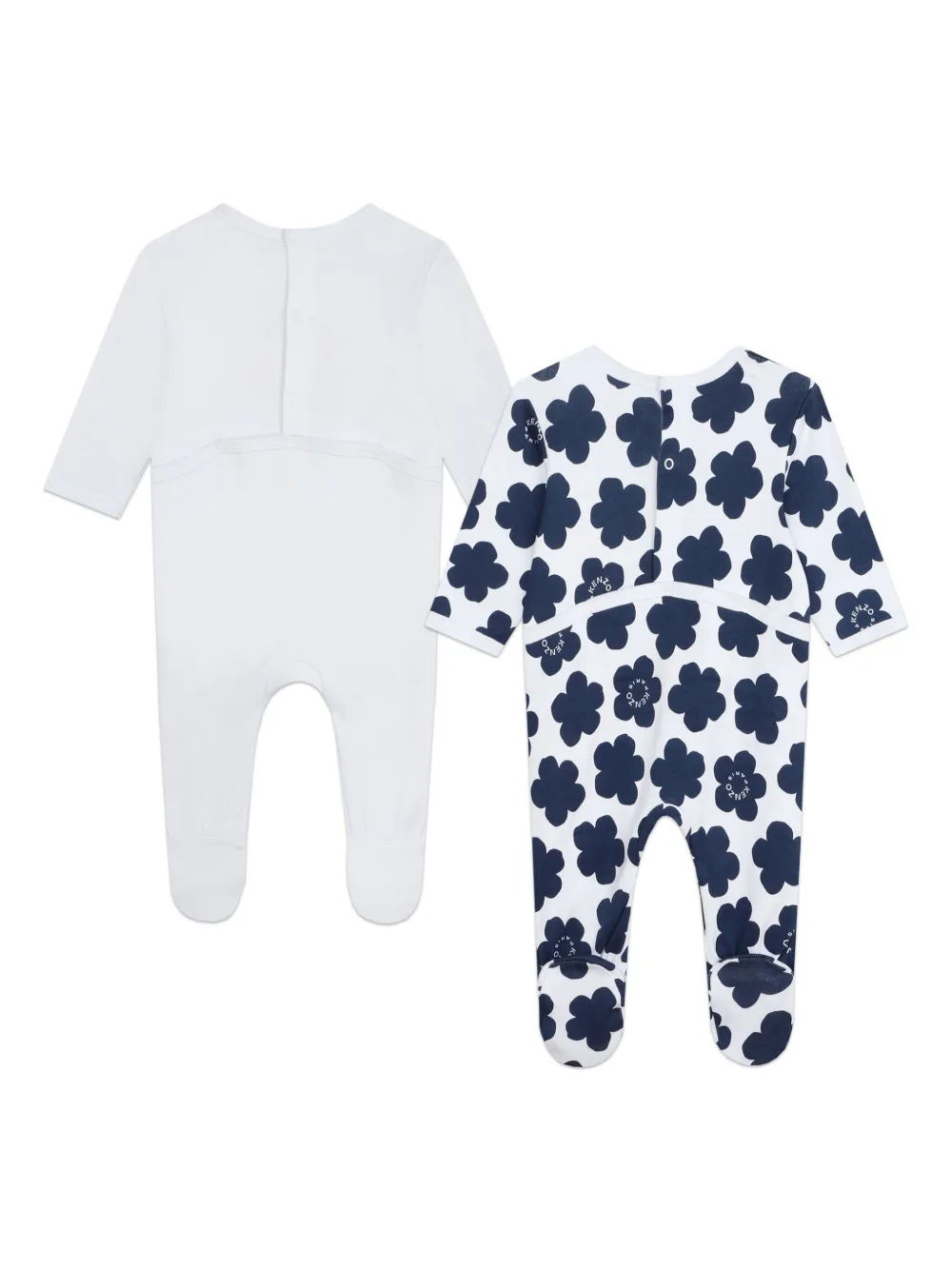 Комплект Boke Flower из двух пижам Kenzo Kids, нейтральный — фото 2