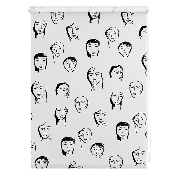 

Рулонные шторы Lichtblick Face, 60x150x6 см, черный