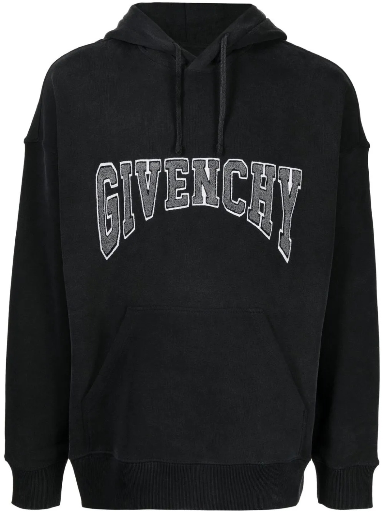 

Givenchy худи с кулиской и логотипом, серый