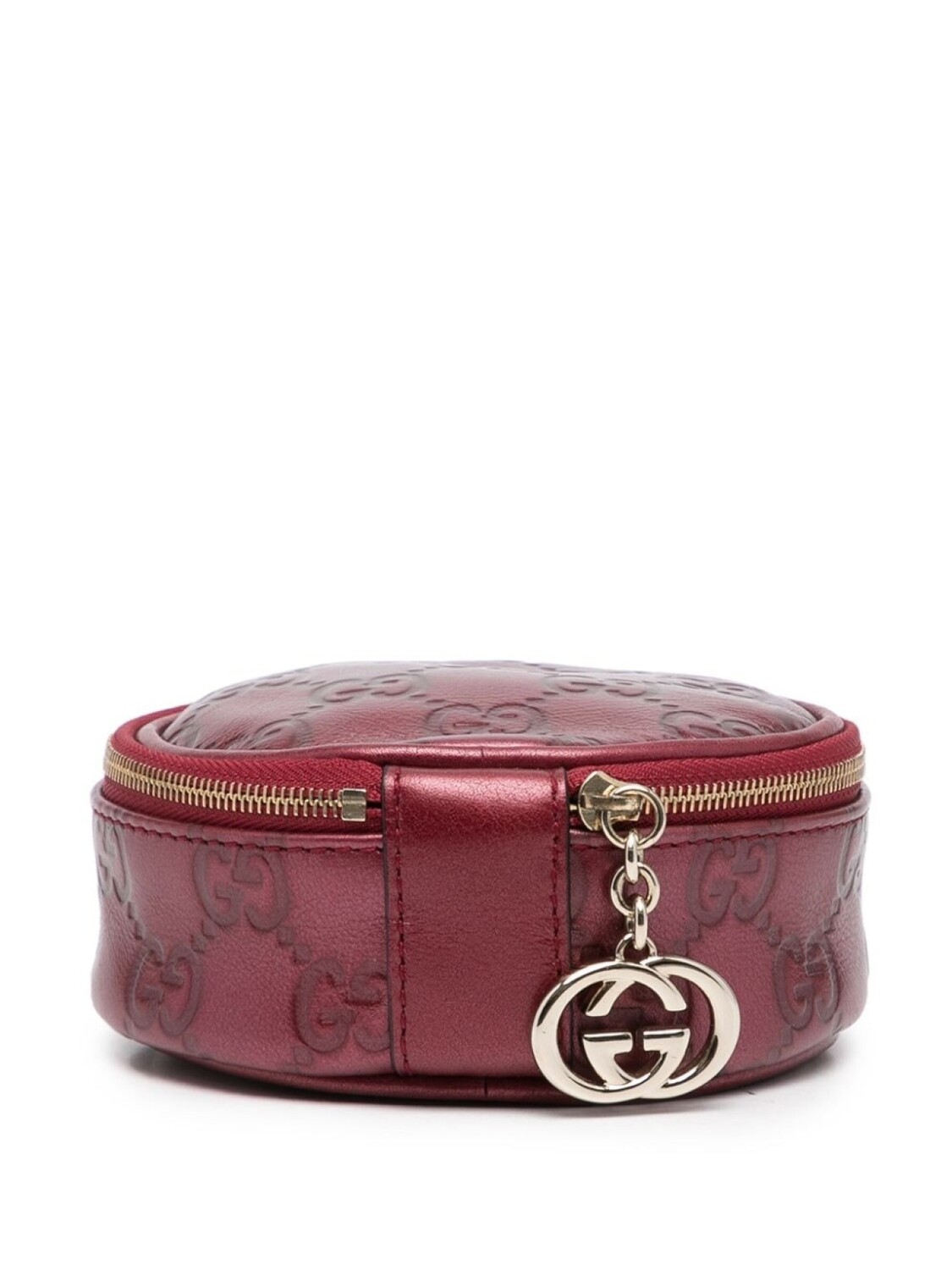 

Кошелек на молнии с узором GG Supreme Gucci, красный, Коричневый, Кошелек на молнии с узором GG Supreme Gucci, красный