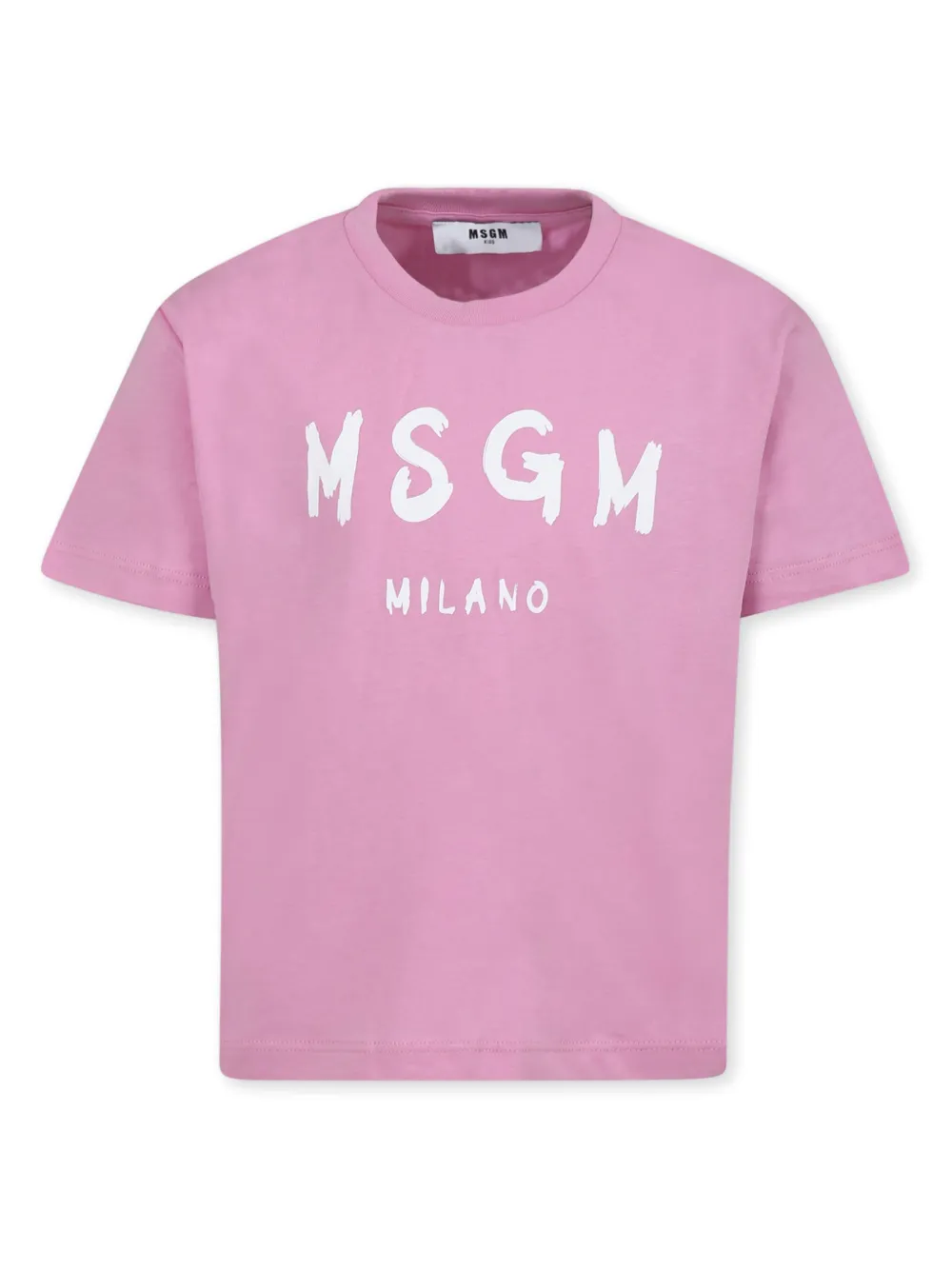 

Футболка с логотипом MSGM Kids, розовый