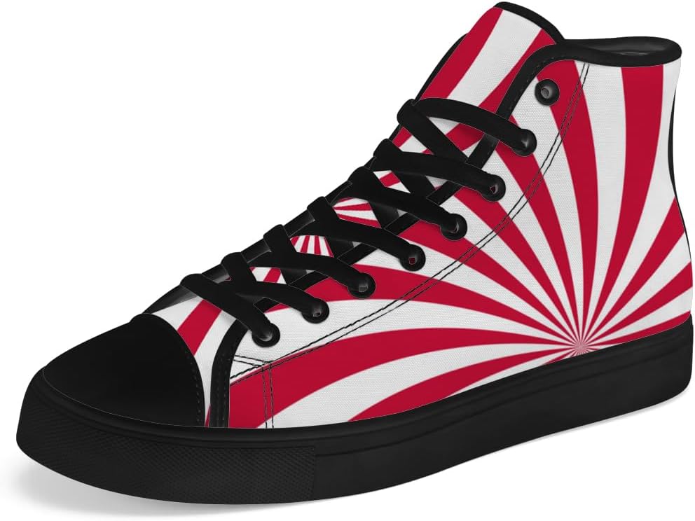 

Кеды на высокой подошве chebing Psychedelic для мужчин и женщин, с полосками, шнуровкой, повседневные кроссовки, красный