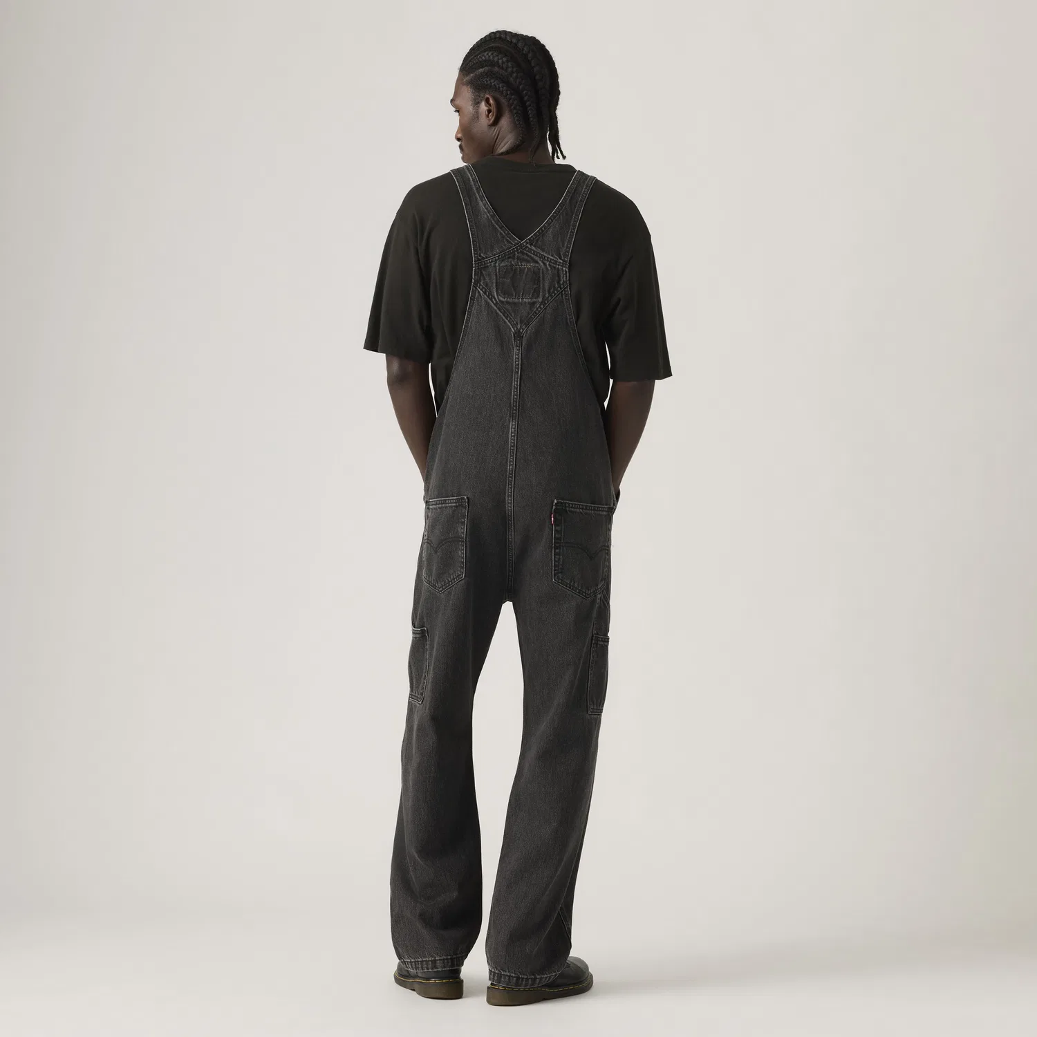 Свободный мужской комбинезон Levi's, Black — фото 3