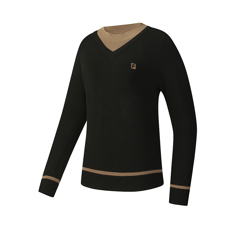 

FILA Golf Series вязаный свитер для женщин Pitch Black