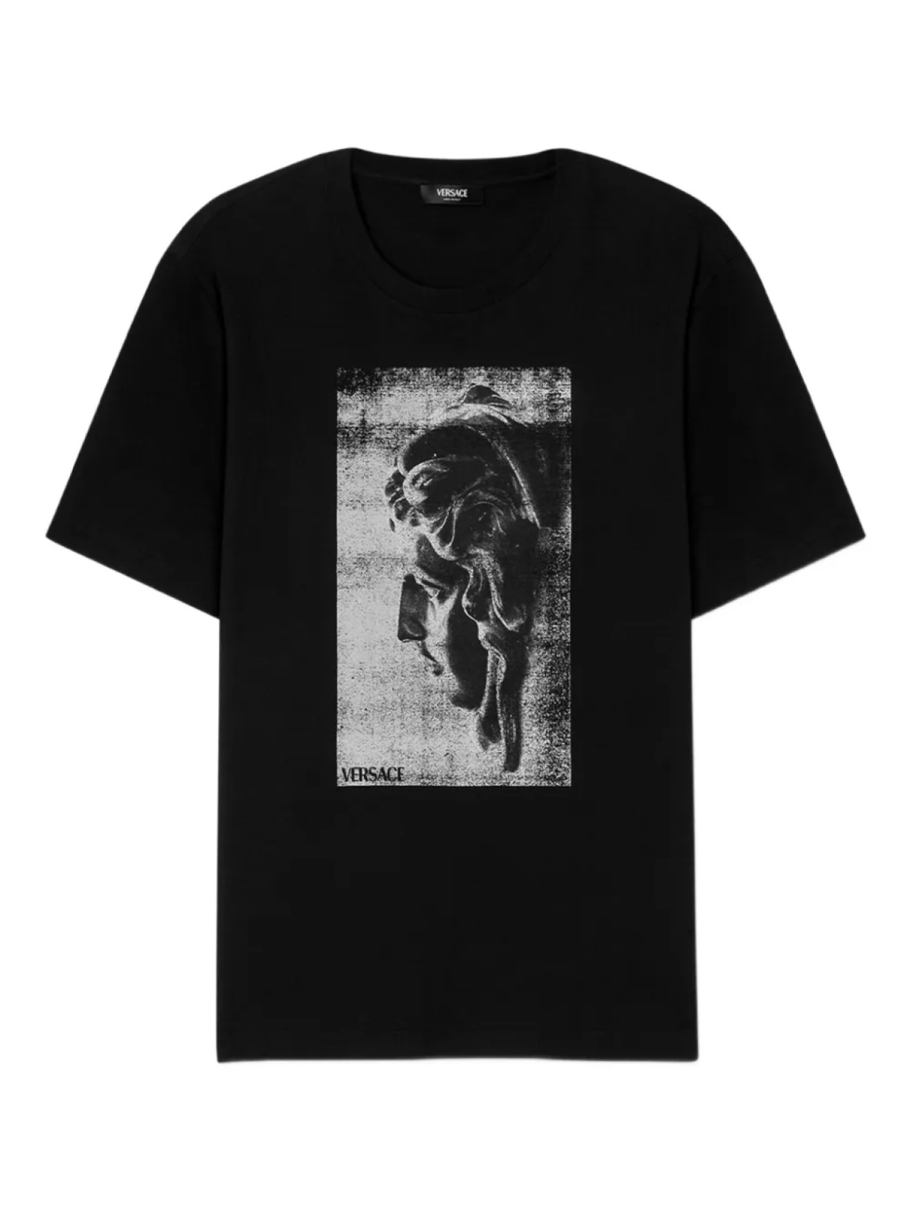 Versace футболка с графичным принтом, черный