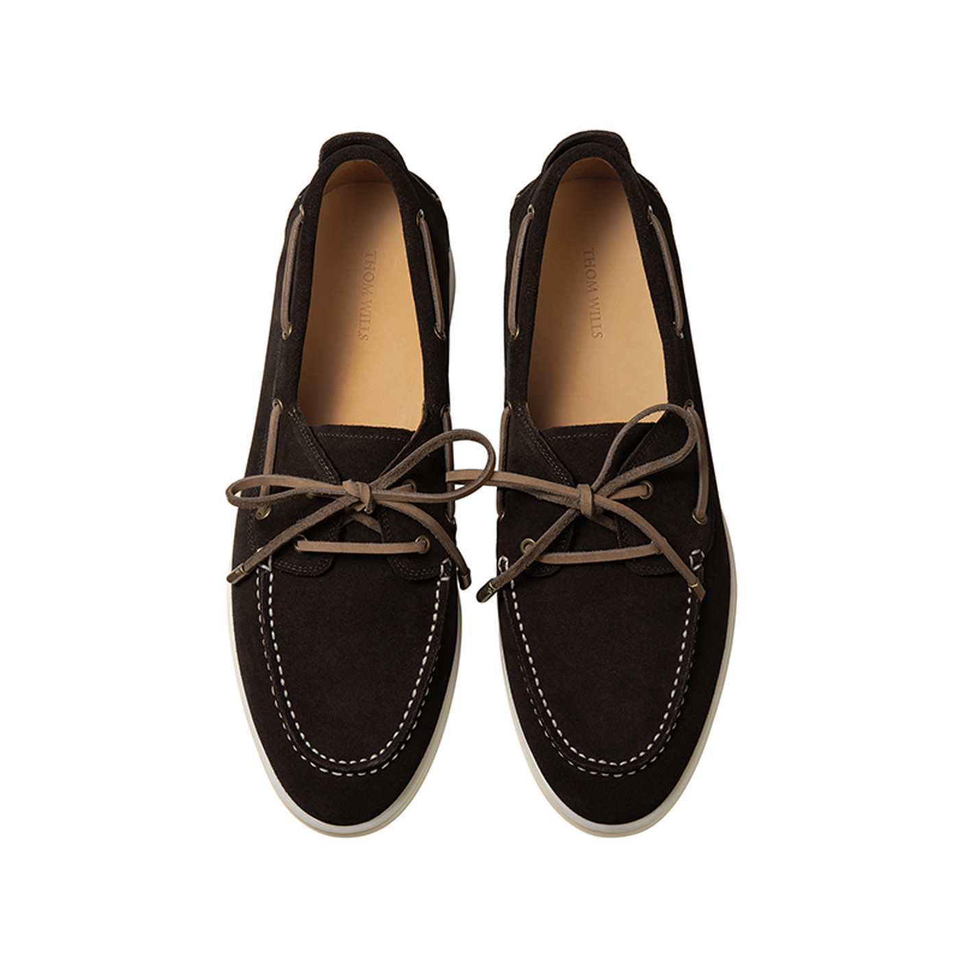 THOM WILLS Лоферы мужские Dark Coffee/Khaki/Gold Brown — фото 4